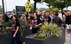 Fans arrive for English singer-songwriter Ed Sheeran's concert at Lincoln Financial Field in Philadelphia, Pennsylvania, on September 19, 2026. (Photo by Matthew Hatcher / AFP)