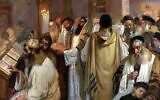 “On the Eve of Yom Kippur,” by Jakub Weinles  (Public domain, via Wikimedia Commons)