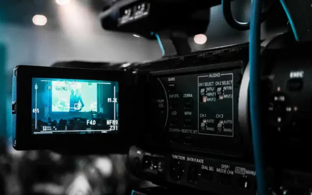 A black studio camera (Credit: Donald Tong/Pexels)