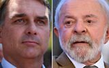 Sen. Flavio Bolsonaro (L) faces President Luiz Inacio "Lula" da Silva (R) in runoff elections in Brazil. (Photo by Evaristo SA and Sergio LIMA / AFP)
