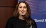 Halie Soifer, of the Jewish Democratic Council of America, speaks at the American Zionist Movement forum in Washington, D.C., on Dec. 12, 2018. (Michael Brochstein, SOPA Images/LightRocket/Getty Images)