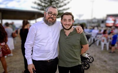 Rabbi Eli Schlanger and Leibel Lazaroff. (Photo provided by Leibel Lazaroff)