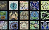 Some of the mosaic tiles exhibited in “From Darkness to Light: Expressing Hope through Mosaic Art” (Photo courtesy of David Kalla)