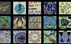 Some of the mosaic tiles exhibited in “From Darkness to Light: Expressing Hope through Mosaic Art” (Photo courtesy of David Kalla)