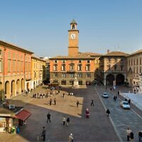 Prampolini square, Reggio Emilia, Italy (Photo via JTA)