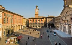 Prampolini square, Reggio Emilia, Italy (Photo via JTA)