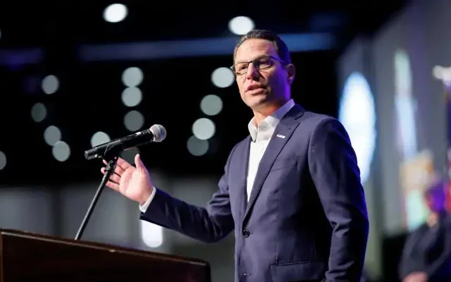 Pennsylvania Gov. Josh Shapiro speaks at the 2026 Pennsylvania Teacher of the Year award ceremony at the state Department of Education’s annual professional development conference in Hershey, Pa., Dec. 8, 2025. (Credit: Office of Gov. Josh Shapiro)