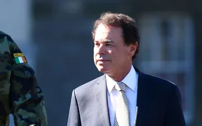 Alan Shatter, an Irish lawyer and politician, visits an army base in Ireland on Sept. 2, 2013. (Credit: Irish Defence Forces via Wikimedia Commons)