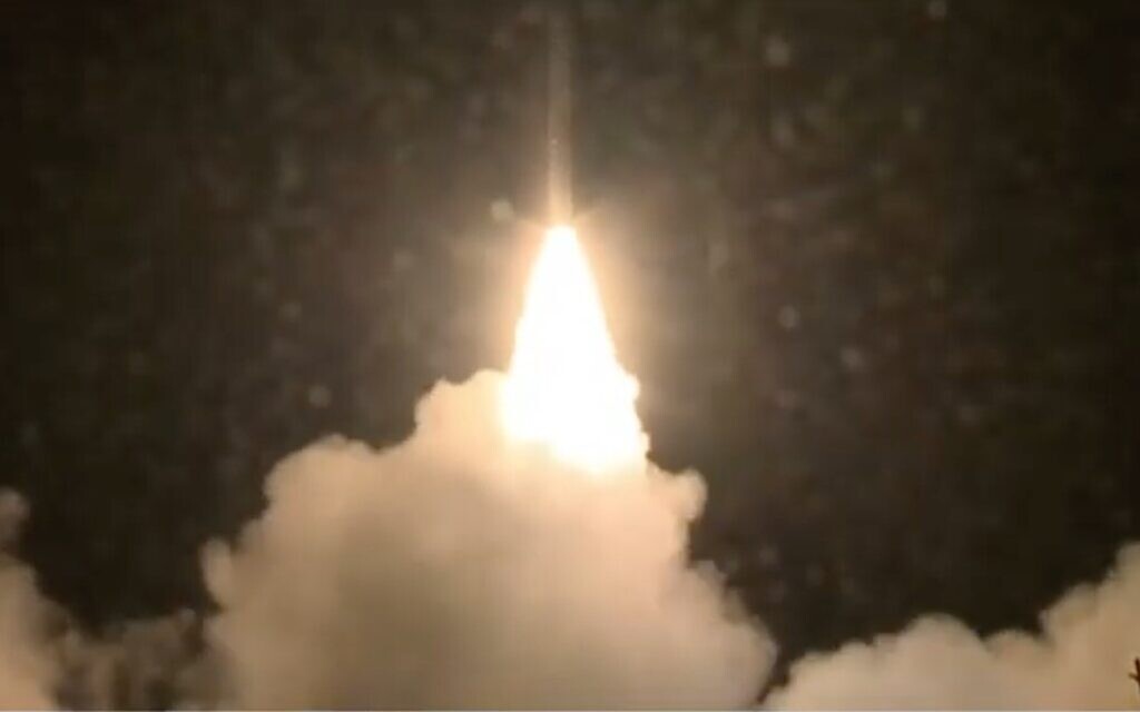 The spy satellite was blasted into space early Sunday morning from a launch site in central Israel, the Ministry of Defence said in a statement. Follo