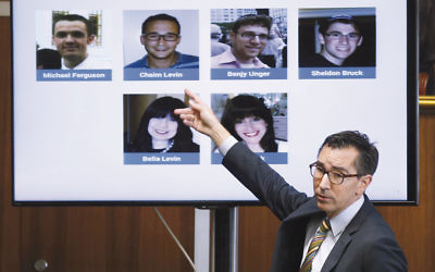 As he pointed to photographs of his clients, plaintiffs’ lawyer David Dinielli said JONAH officials warned them they were destined for “sad lonely lives” if they quit the program.