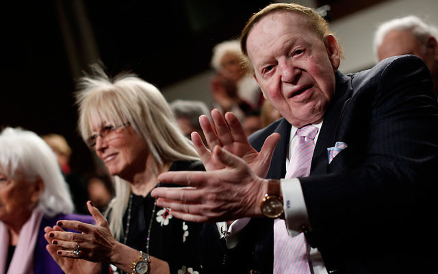 Sheldon Adelson and his wife, Miriam, gave $40 million to Newt Gingrich’s failed presidential candidacy in 2012. So far, the Adelsons have declined to support a 2016 Republican candidate. (Win McNamee/Getty Images)