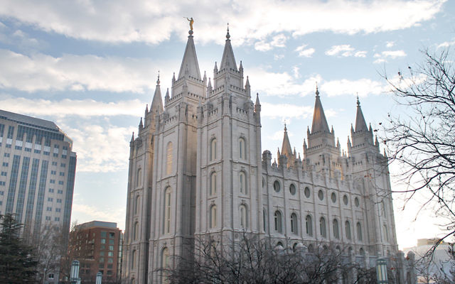 The Salt Lake Temple at the world headquarters of the Church of Jesus Christ of Latter-day Saints in Salt Lake City, Utah. (Uriel Heilman)