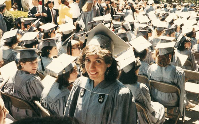 Chaya Deitsch at her Barnard graduation