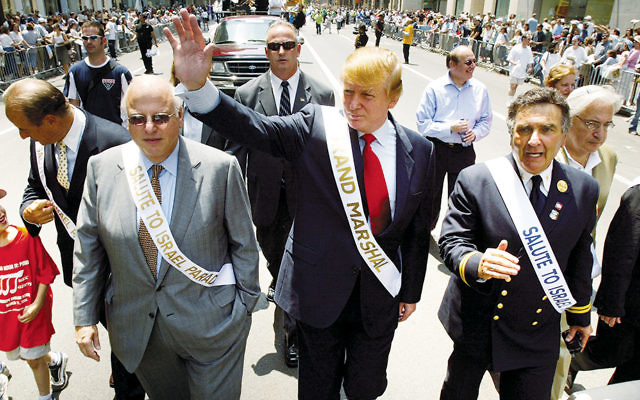 In 2004, Donald Trump was the grand marshal of Manhattan’s Salute to Israel Parade. (Ron Antonelli/NY Daily News Archive via Getty Images)