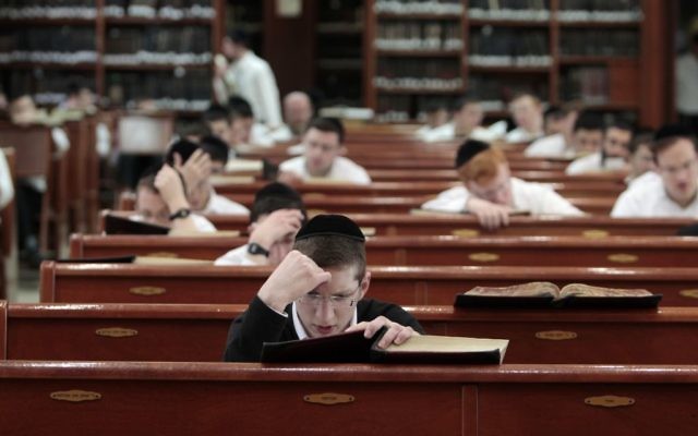 Charedi boys study at a synagogue in Jerusalem on April 7, 2011. (REUTERS/Baz Ratner) Charedi boys study at a synagogue in Jerusalem on April 7, 2011. (REUTERS/Baz Ratner)