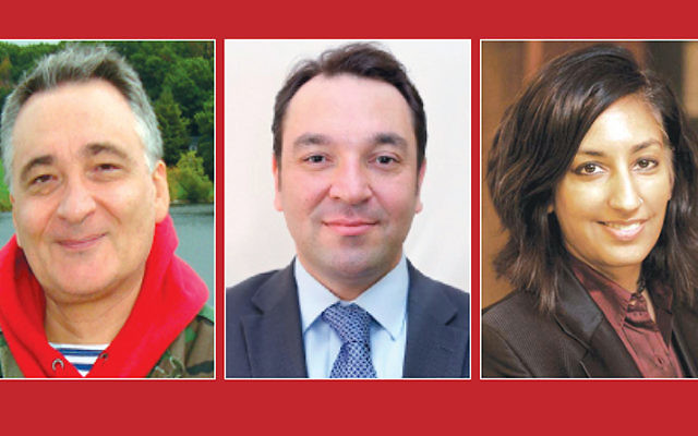 Dr. Michael Chikinda, Mazen Adi, and Dr. Jasbir Puar
