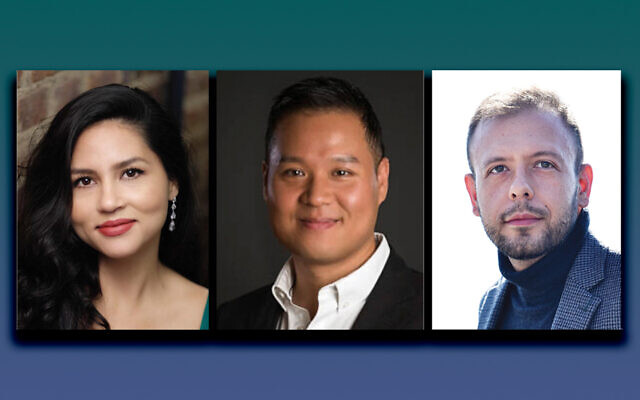 Oriana Falla, left, Suchan Kim, and Brian
Holman Oriana Falla, left, Suchan Kim, and Brian
Holman