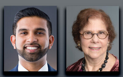 Peter Jacob, left, and Marsha Atkind