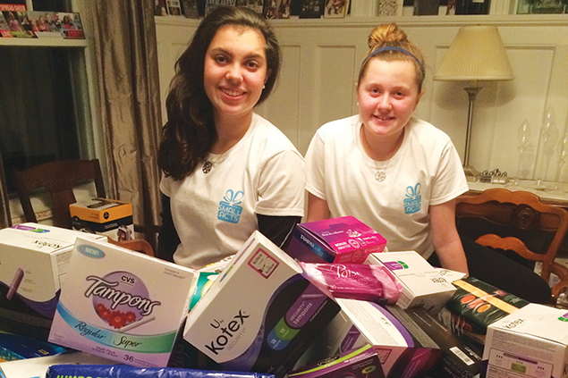Volunteers collect thousands of pads and tampons for Seattle