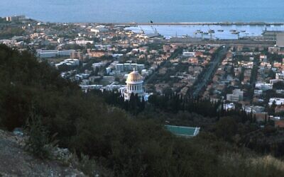 A view of the Bay of Haifa, circa 1930. (Universal History Archive/Universal Images Group via Getty Images)
