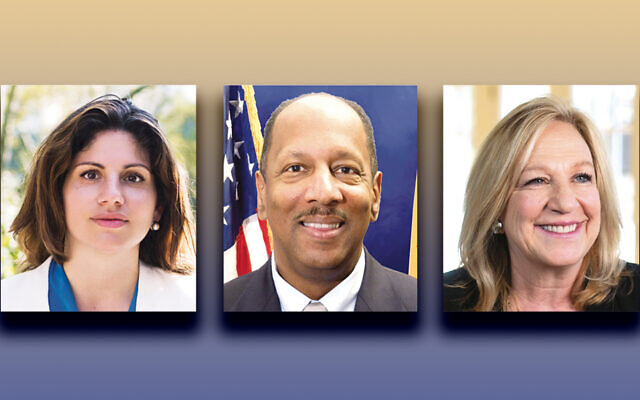 Yael Bromberg, left, Gordon Johnson, and Valerie Vainieri Huttle