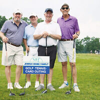 Alan Levy, David Lazarus, Glenn Kissler, and Howard Chernin, the JHF’s incoming foundation president.