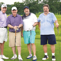 Bruce Mactas, David Eisbrouch, Rabbi David-Seth Kirshner, and Alan Miller