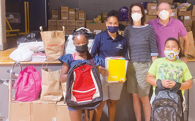 Drs. Rima and Roger Rosenstein at the Boys and Girls Club of Paterson 
and Passaic. (Courtesy BGCPP)