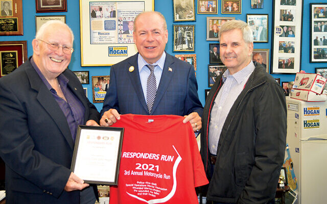 Bob Nesoff, left, John Hogan, and Peter Rebsch
