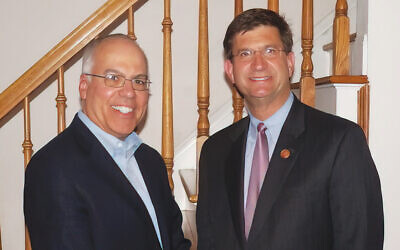 Allen Friedman with Rep. Brad Schneider (Courtesy Norpac)
