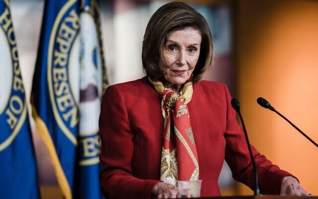 Speaker of the House Nancy Pelosi (D-Calif.) speaks during her weekly news conference on Capitol Hill, Feb. 9, 2022