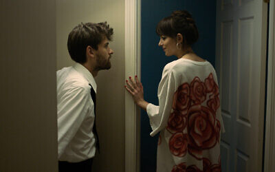 Cooper Raiff and Dakota Johnson in "Cha Cha Real Smooth." (Courtesy of Apple)