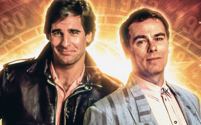 Scott Bakula as Dr. Sam Beckett in “Quantum Leap”, back in 1989, left, is with Dean Stockwell, who played his best friend, Al Calavicci, who shows up as a hologram to help him get information about each leap.