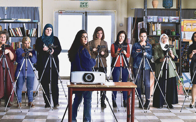 A scene from the award-winning 
“Cinema Sabaya.” It’s set in a video production workshop in Israel.(Ella Barak)