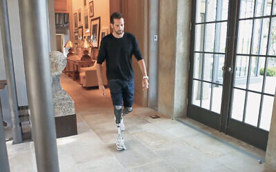 Brothers for Life was formed by wounded Israeli soldiers who wanted to help each other. This soldier with a prosthetic leg was featured in a video the nonprofit produced.