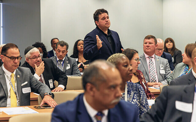 Teaneck Deputy Mayor Elie Y. Katz was among the attendees. (Sal Cranslow)