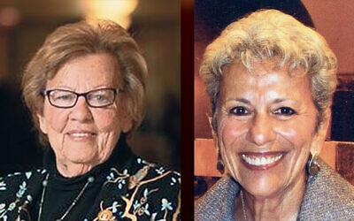 Loretta Weinberg, left, Ina Miller-Silverstein (Photos courtesy NCJW BCS)