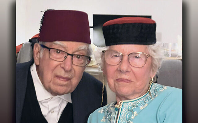 David and Ruth Lapp celebrate Purim. (All photos courtesy Lapp and Herman families)