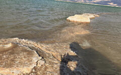 Another photographer also focuses on salt crystal formations on the Dead Sea.