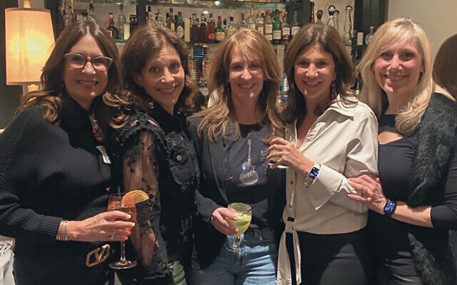 Suzette Diamond of New York City; Franci Steinberg of North Bergen; Robin Rogers and Tina Lieberman, both of Tenafly; and Michele Horowitz of Closter
