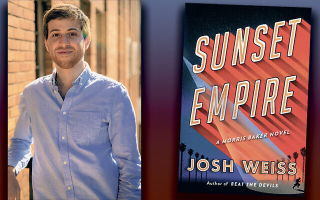 Josh Weiss and the cover of his new alternative-history thriller.