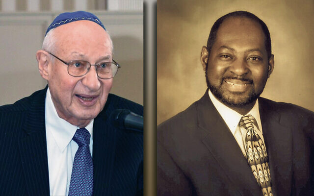 Rabbi Israel S. Dresner, left, and Jimmy Richardson