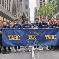 Boys from the Torah Academy of Bergen County in Paramus.