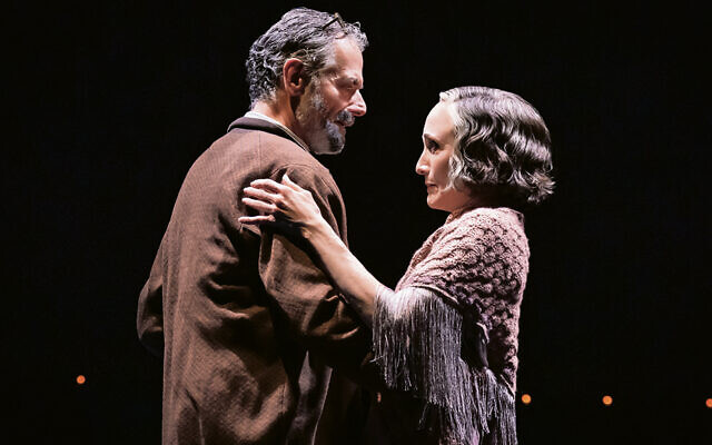 Steven Skybell is Herr Schultz, and Bebe Neuwirth is Fraulein Schneider in the new “Cabaret” on Broadway. (Marc Brenner)