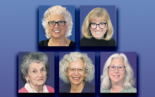 From top left, Nickie Falk, and Cynthia Massarsky. From bottom left, Linda Poskanzer, Hildy Dillon, and Karyle Goldstein