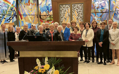 NCJWBCS members at a recent Council Shabbat at Temple Sinai of Bergen County.