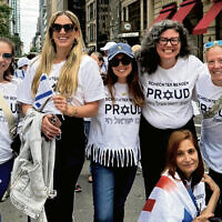 Faculty from Schechter Bergen in New Milford joined students in the parade. Faculty from Schechter Bergen in New Milford joined students in the parade.
