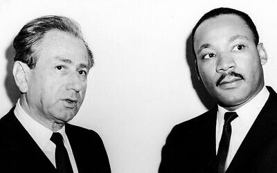 In 1963, Dr. Martin Luther King Jr. spoke at B’nai Abraham in Newark; this photo, from that day, shows him with Rabbi Joachim Prinz.