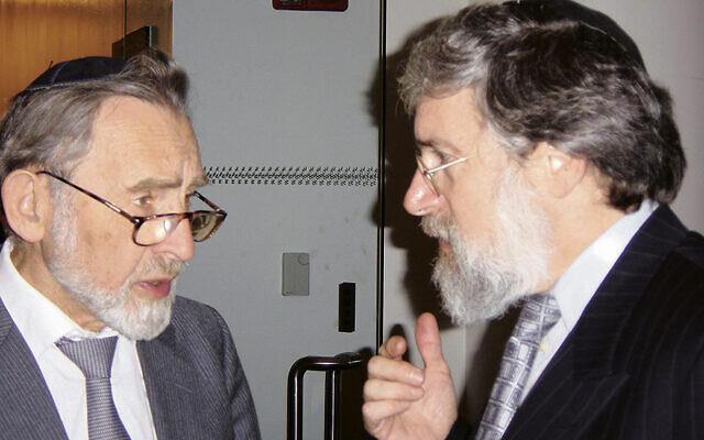 Rabbi David Weiss Halivni, left, and Rabbi Ronald Price worked together for years. Rabbi David Weiss Halivni, left, and Rabbi Ronald Price worked together for years.