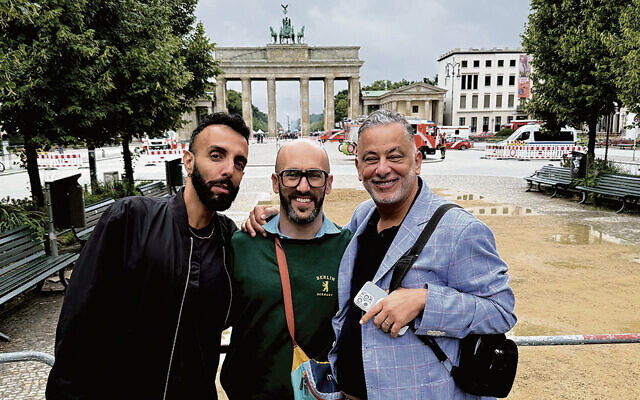 ON THE COVER: From left, Sagi Amir Gros, Jeremy Lentz, and their friend Oussama Bouaboura stand in front of the Brandenburg Gate in Berlin. (Jeremy Lentz)